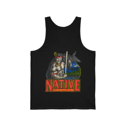 Samoan Strength Native Samoan Vintage 90s Design New Print Unisex Jersey Tank