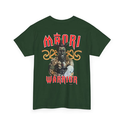 Local Strength Maori Warrior Vintage Design 90s New Print Unisex Heavy Cotton Tee