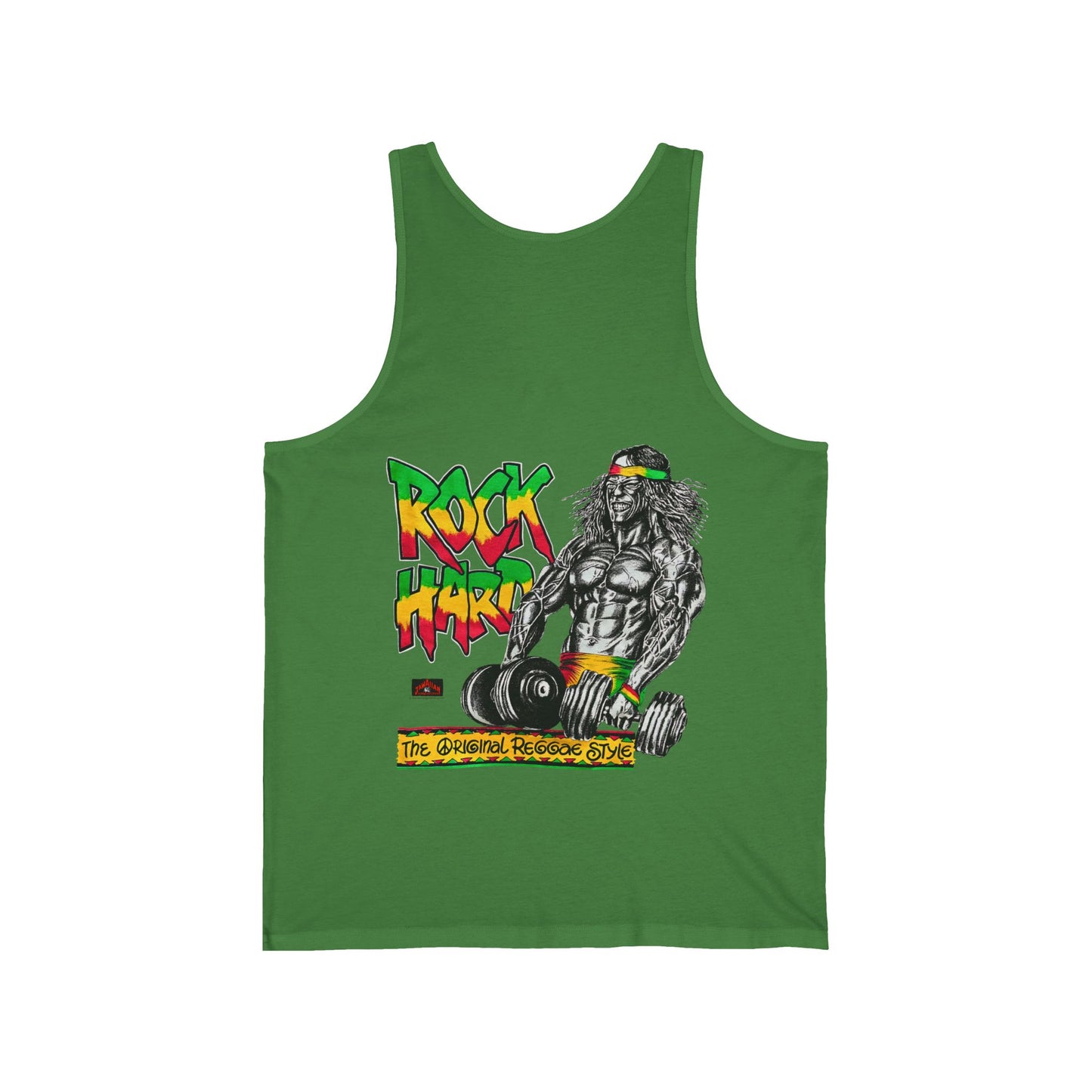 Jawaiian Strength Rock Hard The Original Reggae Style Vintage 90s Design New Print Unisex Jersey Tank