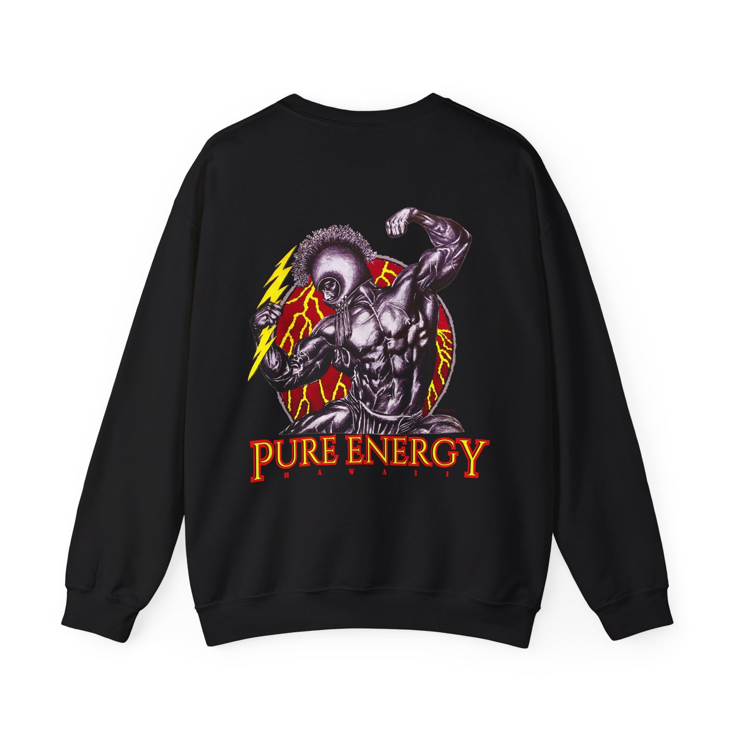 Hawaiian Strength Pure Energy Hawaii Vintage Design 90s New Print Unisex Heavy Blend™ Crewneck Sweatshirt