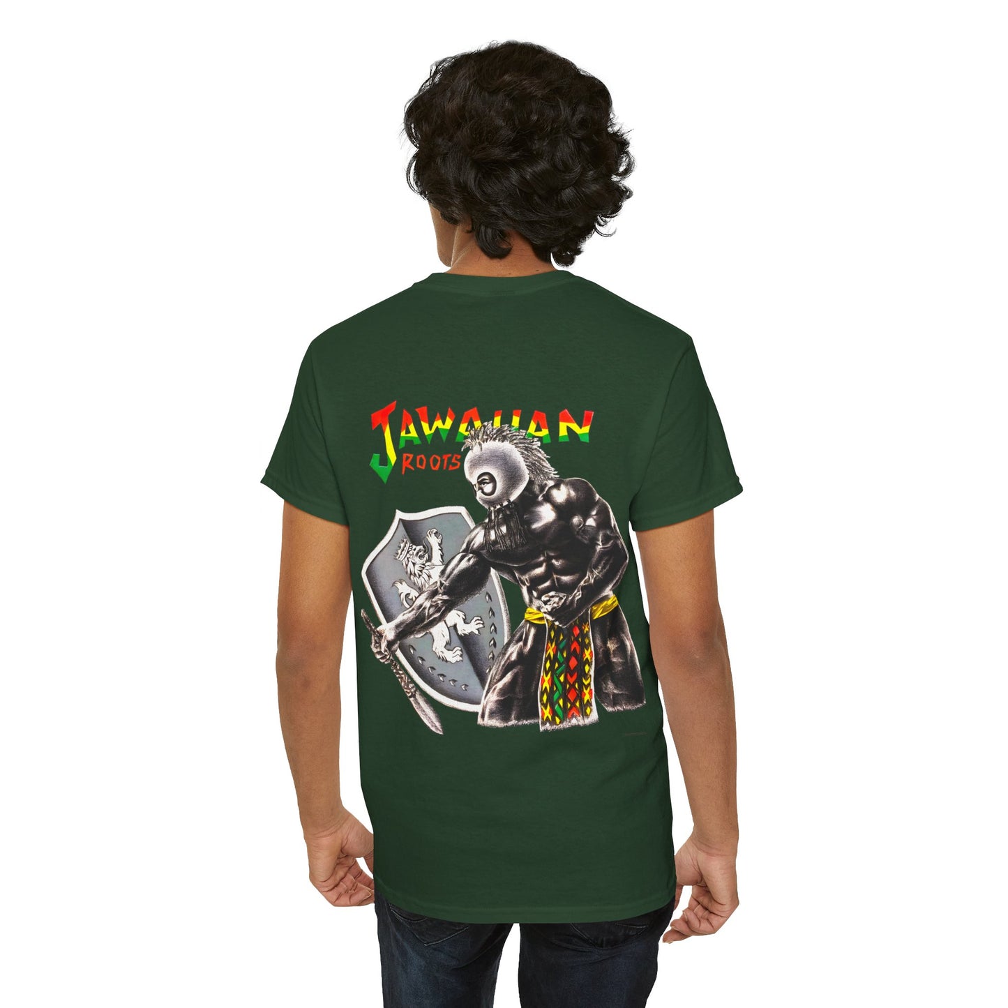 Jawaiian Strenght Jawaiian Roots Vintage Design 90s New Print T-shirt Unisex Heavy Cotton Tee