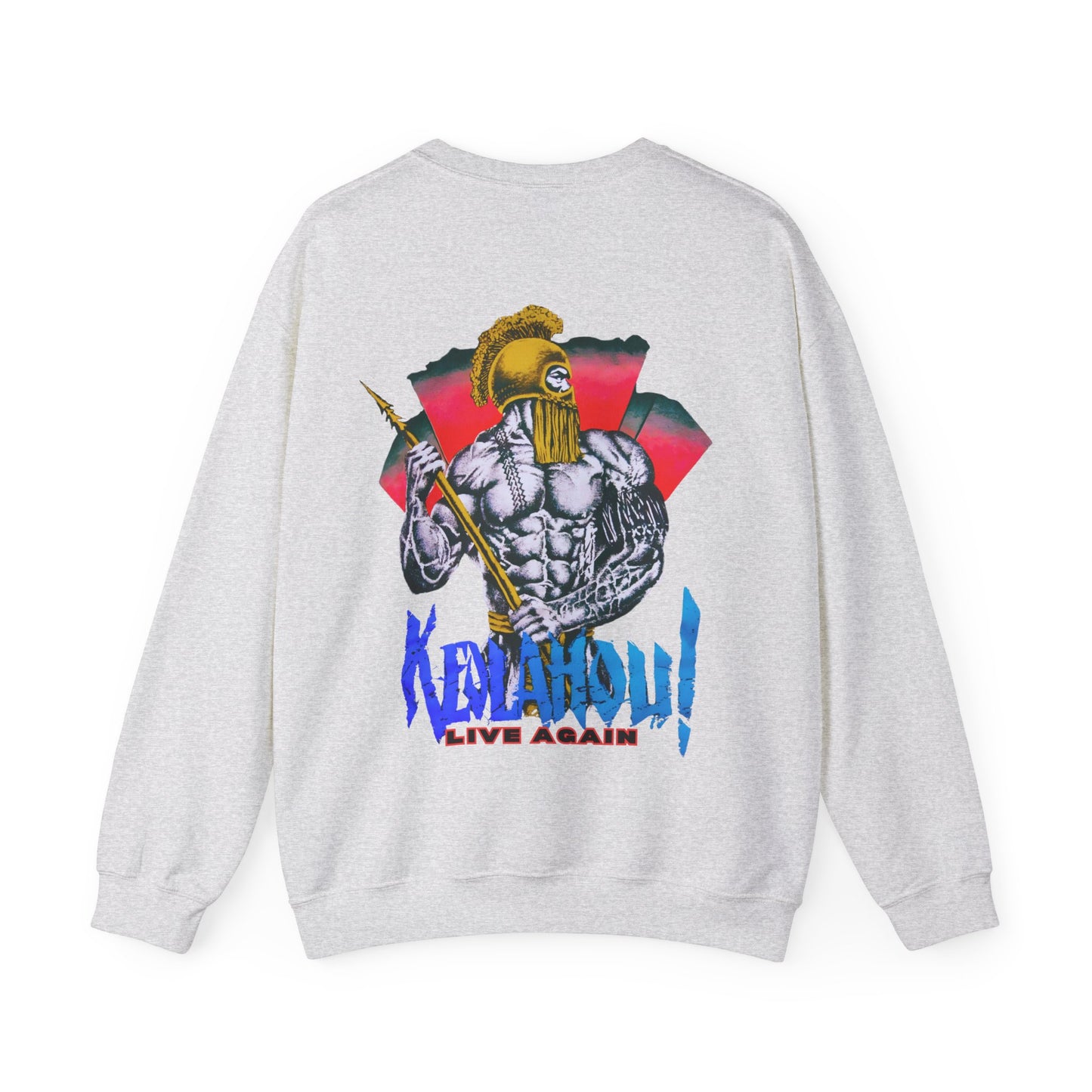 Hawaiian Strength Keolahou! Live Again Vintage Design 90s New Print Unisex Heavy Blend™ Crewneck Sweatshirt