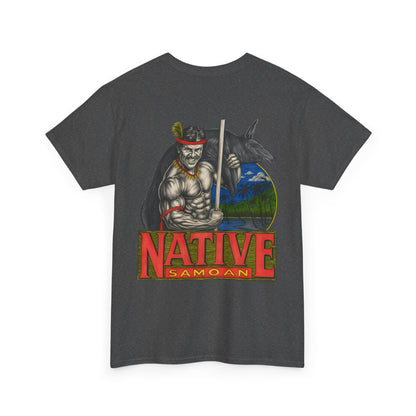 Samoan Strength Native Samoan Vintage 90s Design New Print Unisex Heavy Cotton Tee