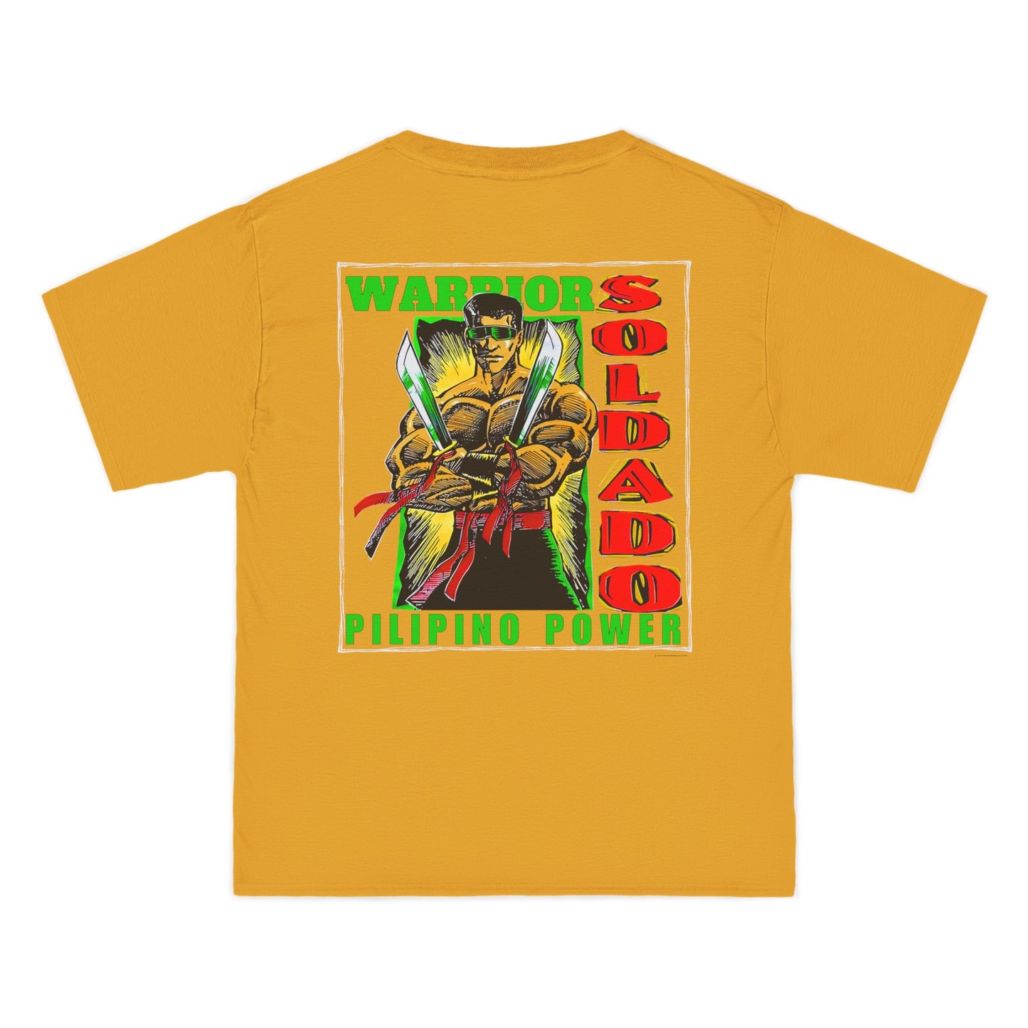 Filipino Strength Soldado Warrior Pilipino Power Vintage Design 90s New Print Beefy-T®  Short-Sleeve T-Shirt