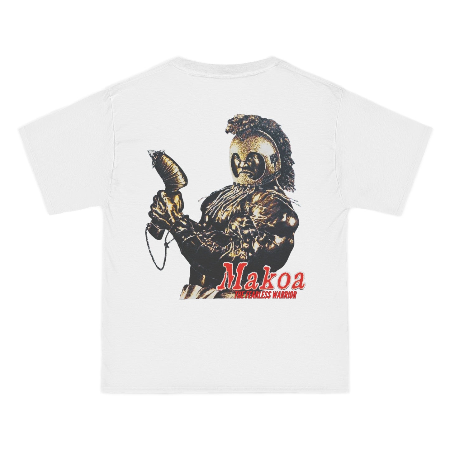 Hawaiian Strength Makoa The Fearless Warrior Vintage Design 90s New Print Beefy-T®  Short-Sleeve T-Shirt