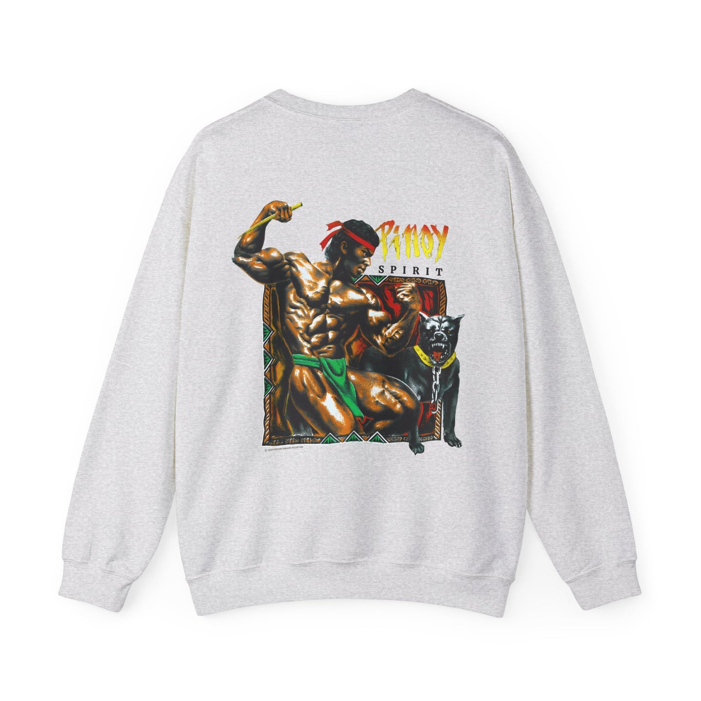 Filipino Strength Pinoy Vintage Design 90s New Print Unisex Heavy Blend™ Crewneck Sweatshirt