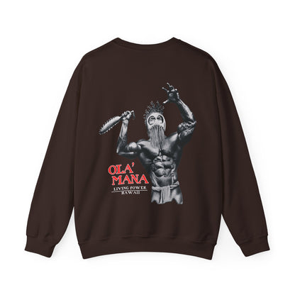 Hawaiian Strength Living Power Hawaii Ola' Mana Vintage Design 90s New Print Unisex Heavy Blend™ Crewneck Sweatshirt