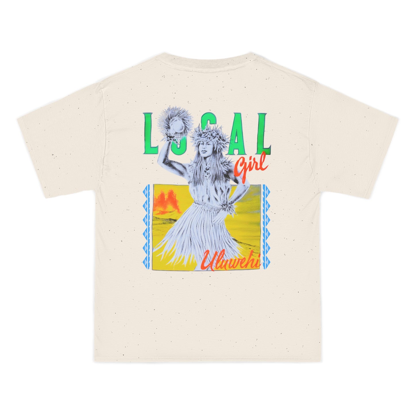 Hawaiian Strength Local Girl Uluwehi Vintage Design 90s New Print Beefy-T®  Short-Sleeve T-Shirt