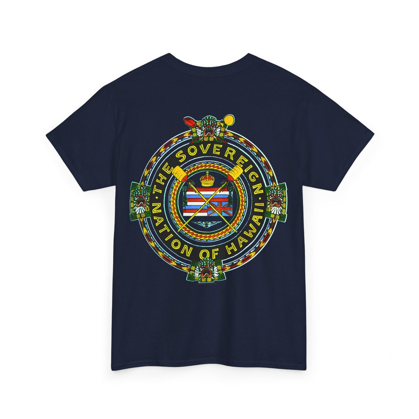 Hawaiian Strength The Sovereign Nation of Hawaii Vintage Design 90s New Print Unisex Heavy Cotton Tee