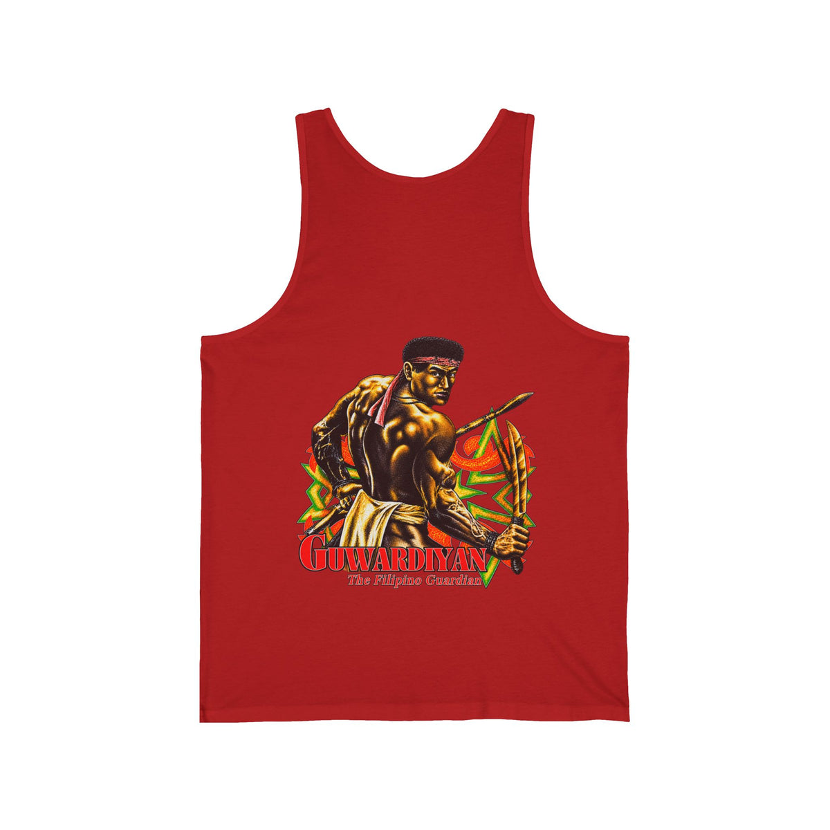 Filipino Strength The Filipino Guardian Guwardiyan Unisex Jersey Tank