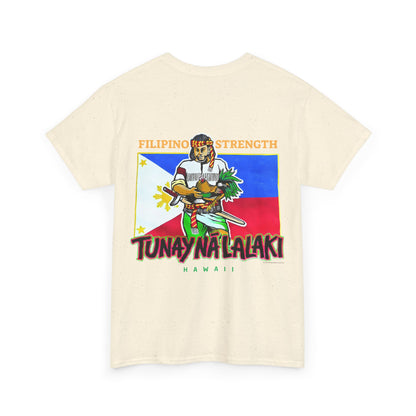 Filipino Strength Tunay Na Lalaki Filipino Strength Hawaii Vintage Design 90s New Print Unisex Heavy Cotton Tee