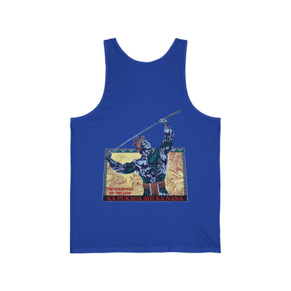 Hawaiian Strength The Champions of the Land Ka Pukaua Ahi Ka Nana Vintage Design 90s New Print Unisex Jersey Tank