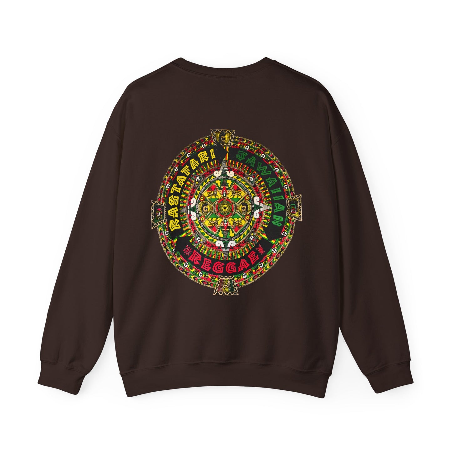 Jawaiian Strength Rastafari Jawaiian Reggae Vintage Design 90s New Print Unisex Heavy Blend™ Crewneck Sweatshirt