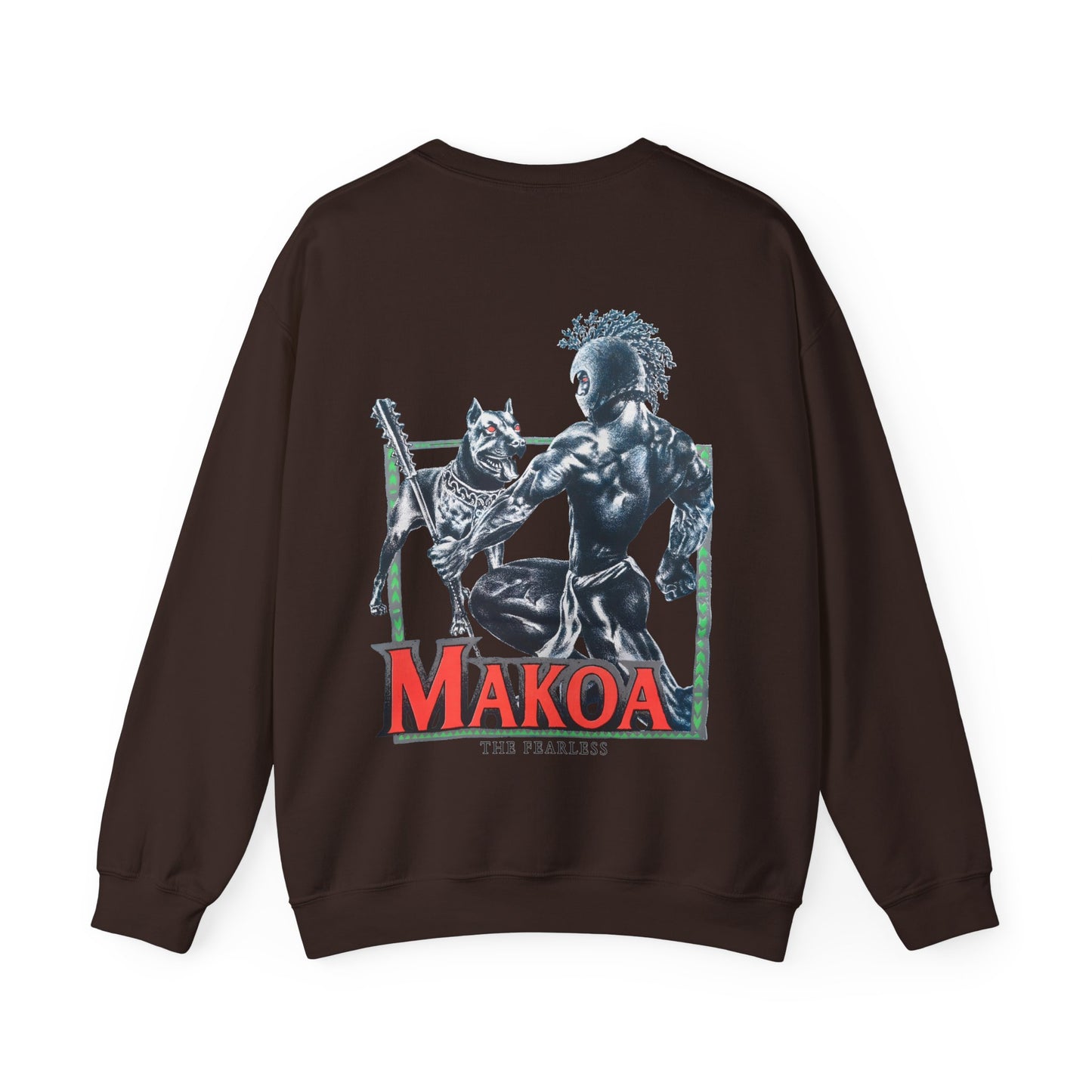 Hawaiian Strength Makoa The Fearless Vintage Design 90s New Print Unisex Heavy Blend™ Crewneck Sweatshirt