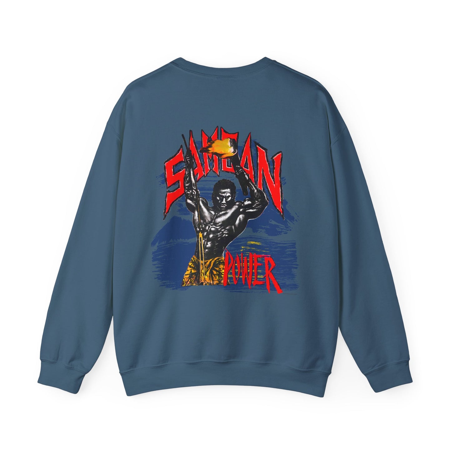 Samoan Strength Samoan Power Vintage Design 90s New Print Unisex Heavy Blend™ Crewneck Sweatshirt