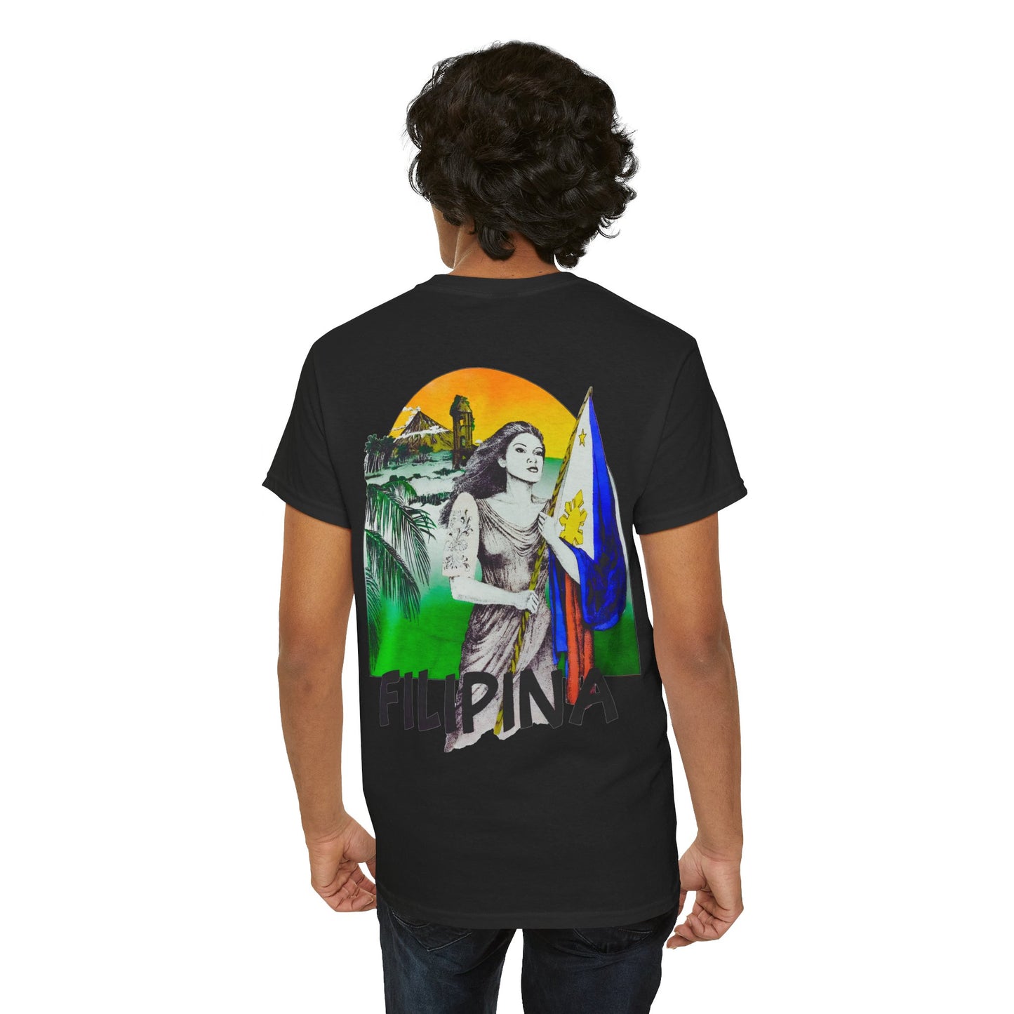 Filipino Strength Filipina Vintage Design 90s New Print Unisex Heavy Cotton Tee