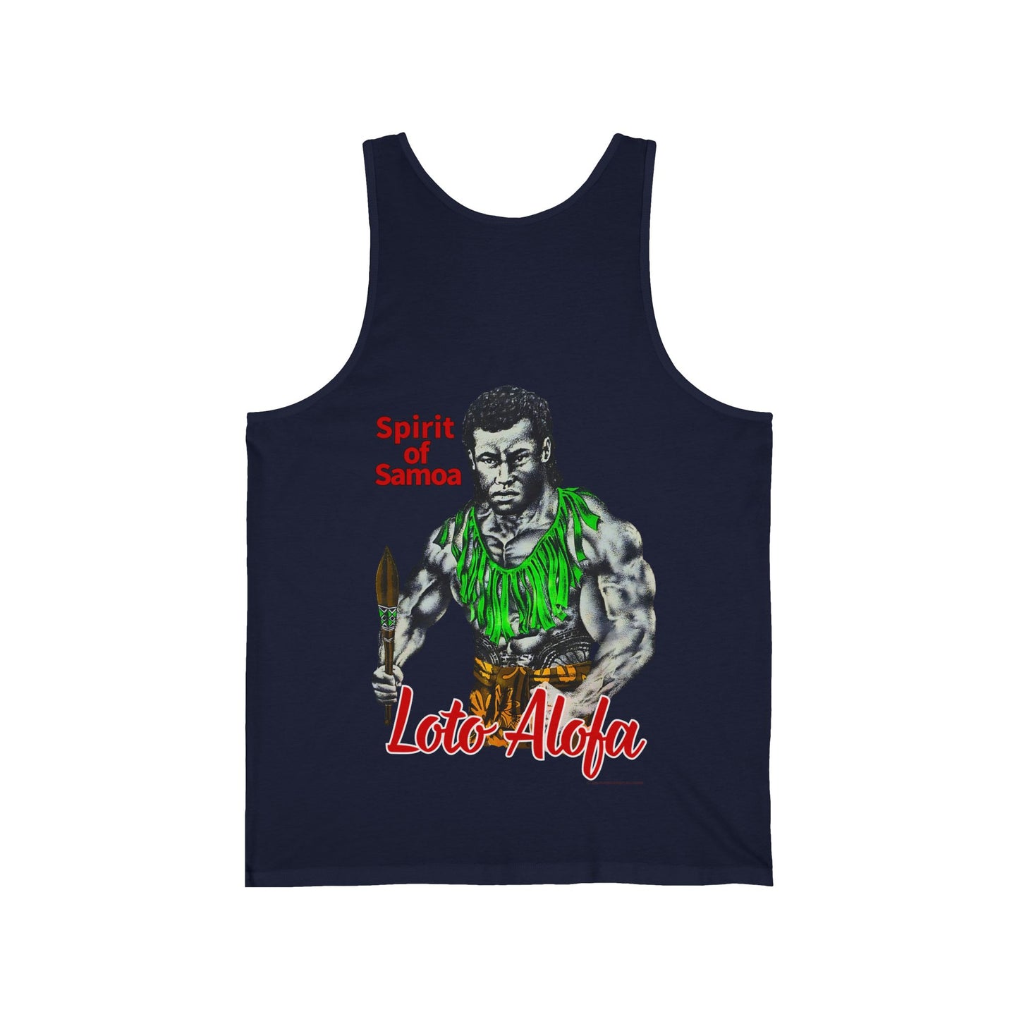 Samoan Strength Spirit of Samoa Loto Alofa Vintage Design 90s New Print Unisex Jersey Tank