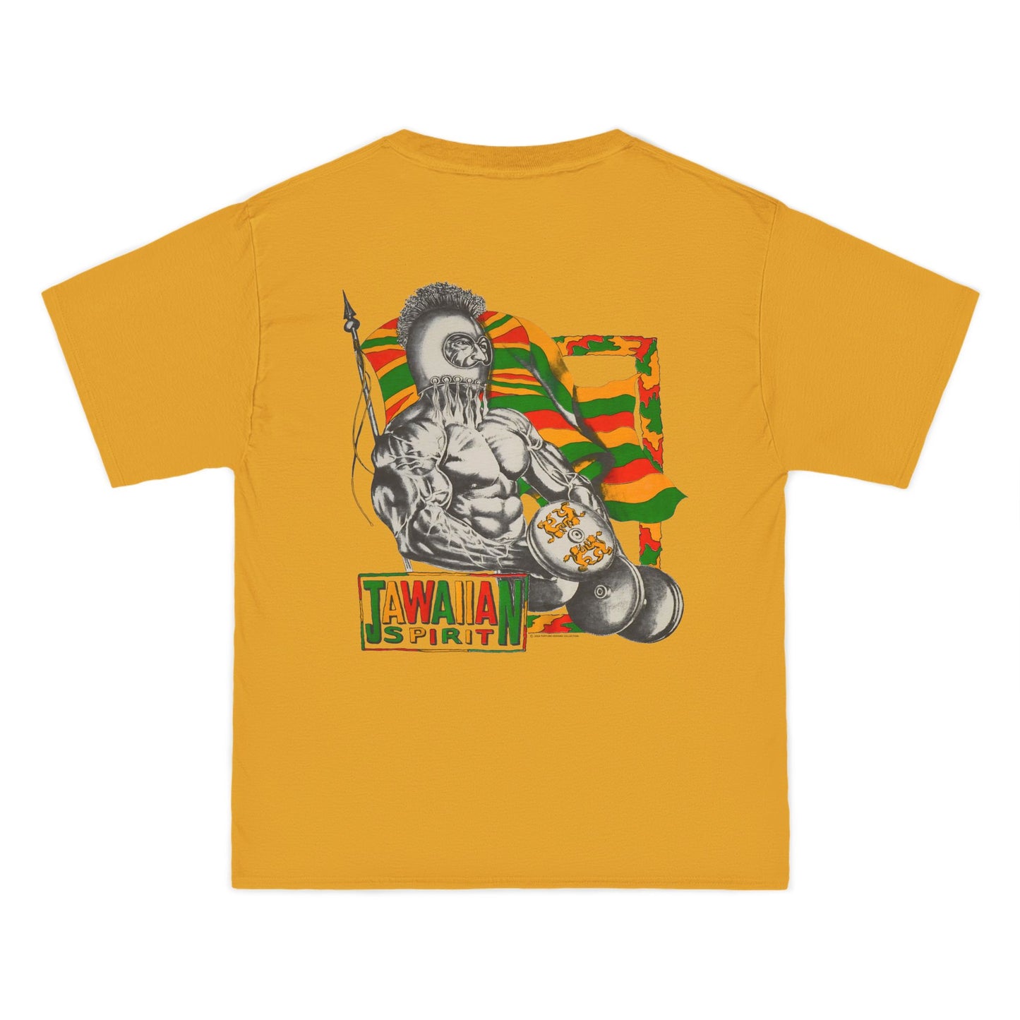 Jawaiian Strength Jawaiian Spirit Vintage Design 90s New Print Beefy-T®  Short-Sleeve T-Shirt