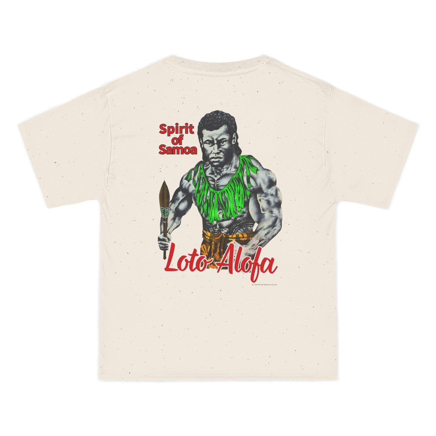 Samoan Strength Spirit of Samoa Loto Alofa Vintage Design 90s New Print Beefy-T®  Short-Sleeve T-Shirt