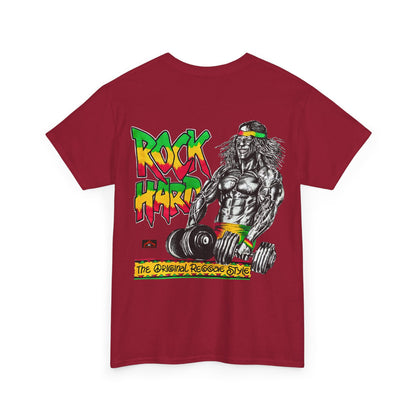 Jawaiian Strength Rock Hard The Original Reggae Style Vintage 90s Design New Print Unisex Heavy Cotton Tee