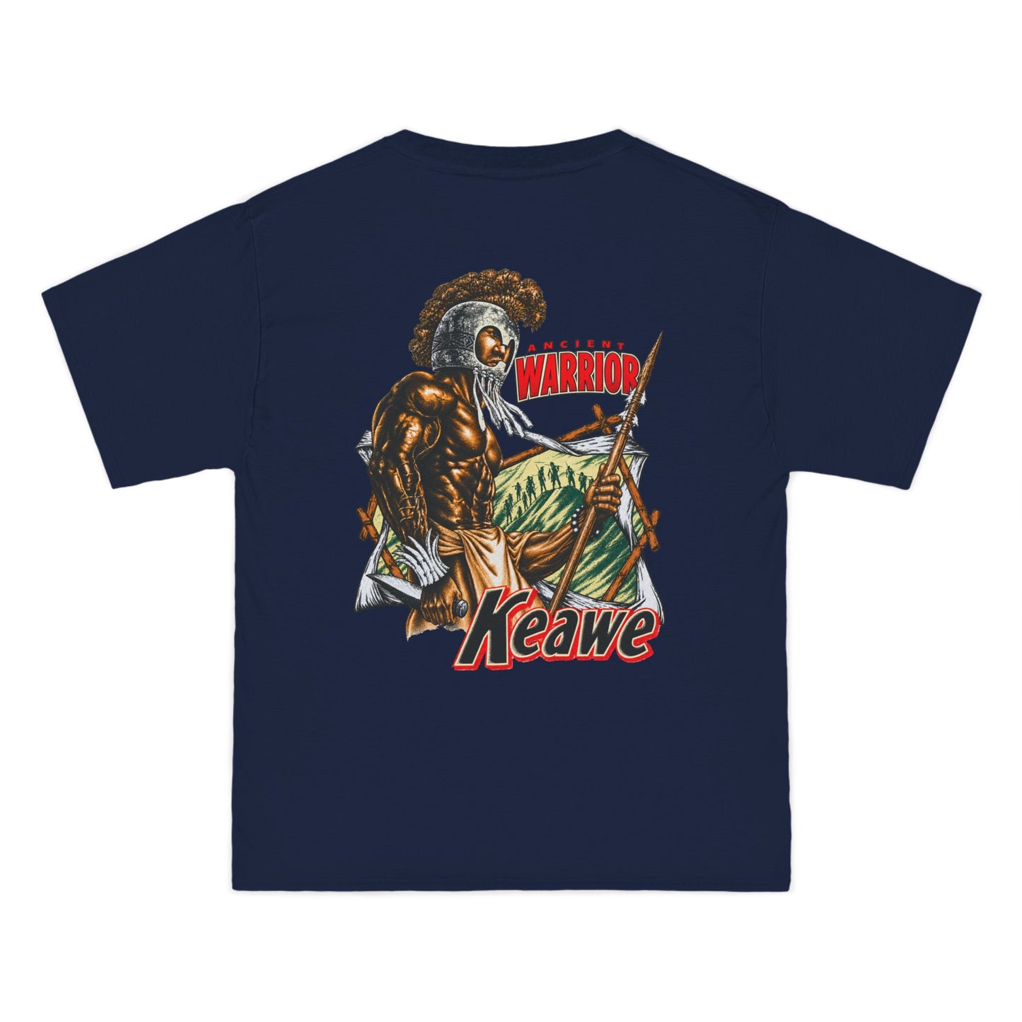 Hawaiian Strength Keawe Ancient Warrior Beefy-T®  Short-Sleeve T-Shirt