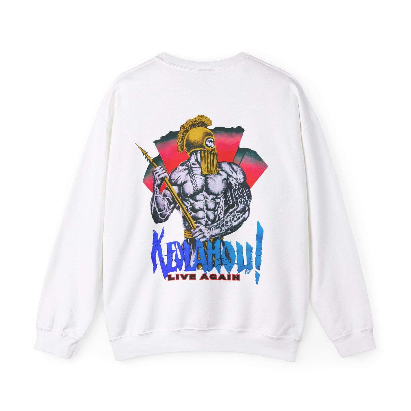 Hawaiian Strength Keolahou! Live Again Vintage Design 90s New Print Unisex Heavy Blend™ Crewneck Sweatshirt