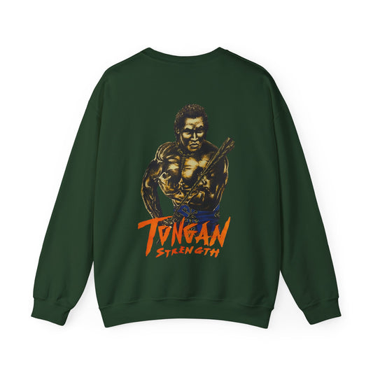 Local Strength Tongan Strength Vintage Design 90s New Print Unisex Heavy Blend™ Crewneck Sweatshirt