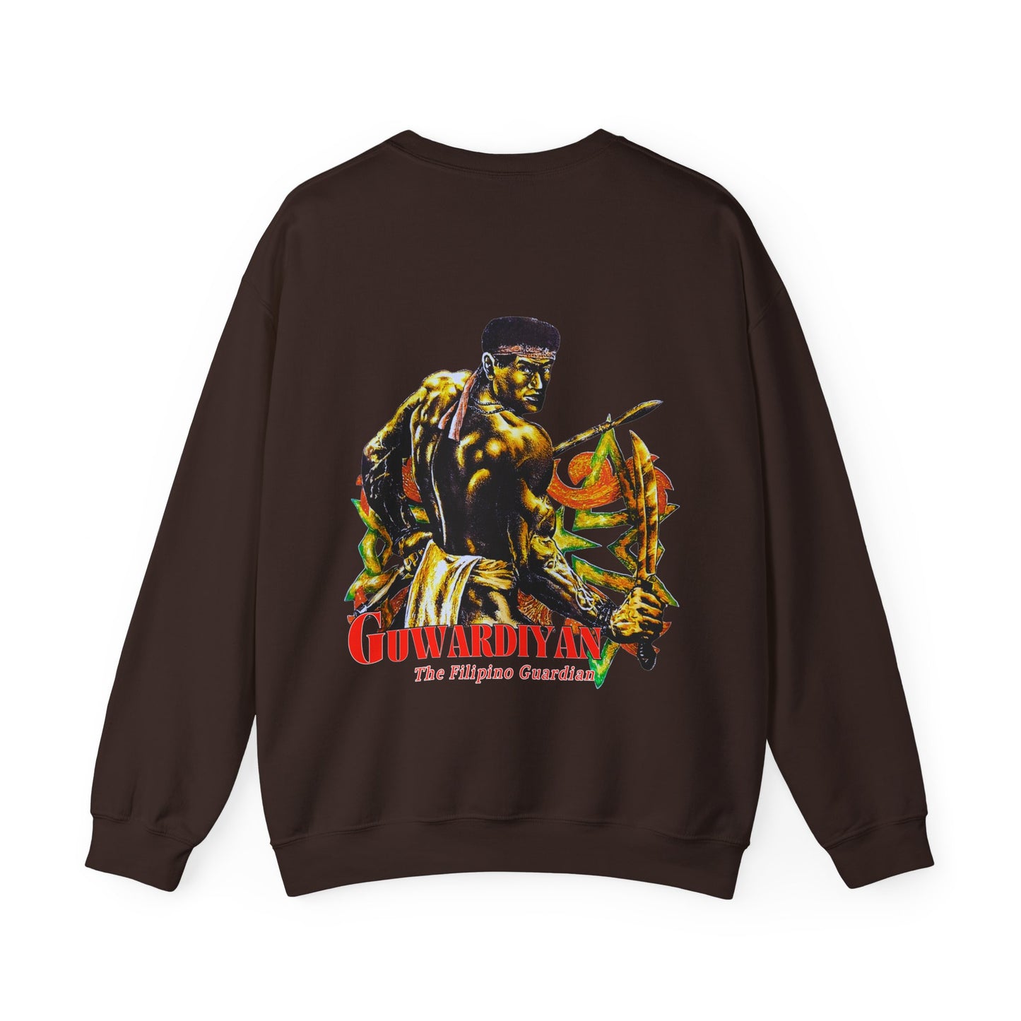 Filipino Strength The Filipino Guardian Guwardiyan Vintage Design 90s New Print Unisex Heavy Blend™ Crewneck Sweatshirt