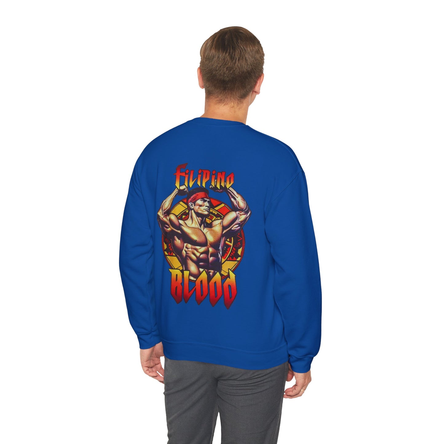 Filipino Strength Filipino Blood Vintage Design 90s New Print Unisex Heavy Blend™ Crewneck Sweatshirt