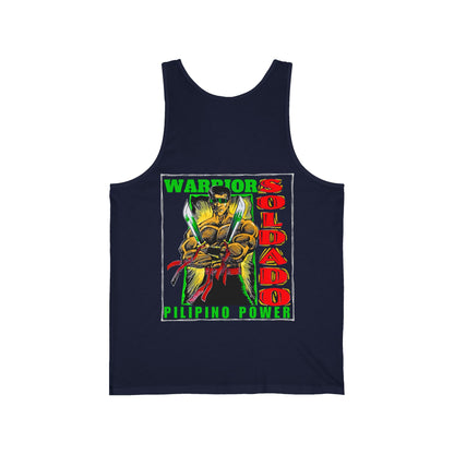 Filipino Strength Soldado Warrior Pilipino Power Vintage Design 90s New Print Unisex Jersey Tank