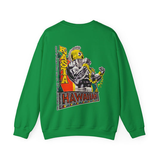 Hawaiian Strength Hawaiian Rasta Vintage Design 90s New Print Unisex Heavy Blend™ Crewneck Sweatshirt