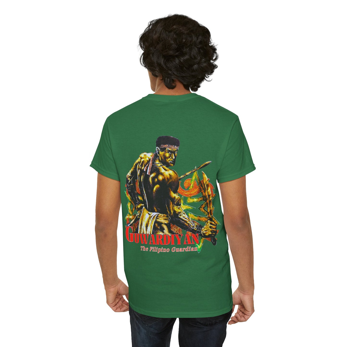 Filipino Strength The Filipino Guardian Guwardiyan Vintage Design 90s New Print T-shirt Unisex Heavy Cotton Tee