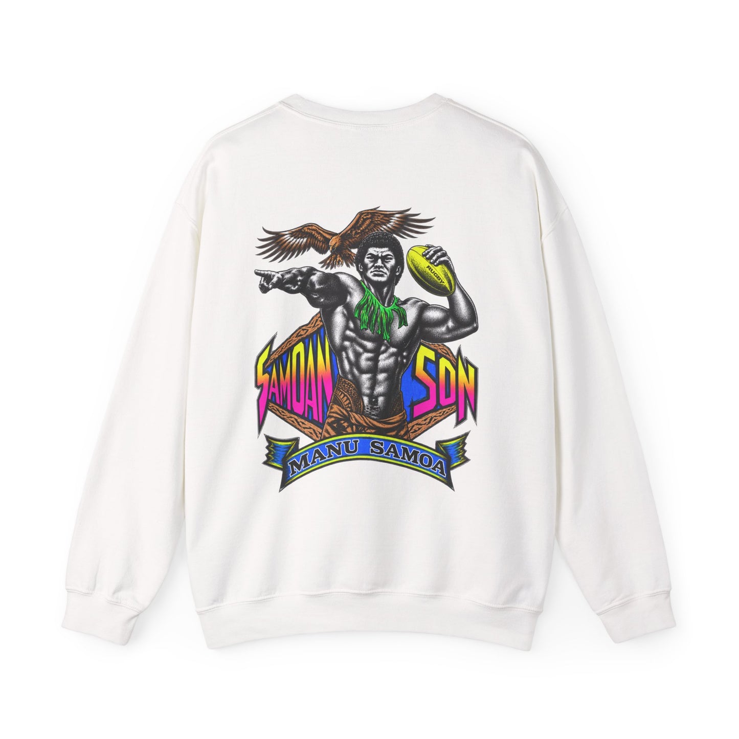 Samoan Strength Samoan Son Manu Samoa Unisex Heavy Blend™ Crewneck Sweatshirt