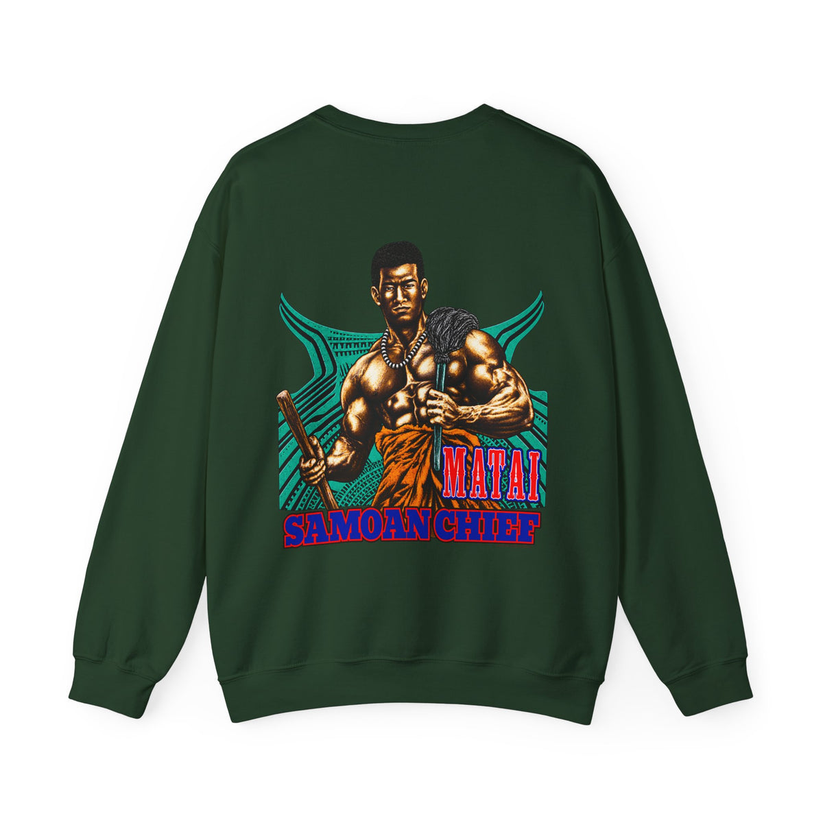 Samoan Strength Samoan Chief Matai Unisex Heavy Blend™ Crewneck Sweatshirt