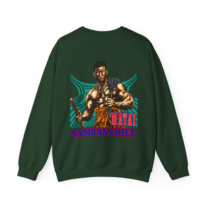Samoan Strength Samoan Chief Matai Unisex Heavy Blend™ Crewneck Sweatshirt
