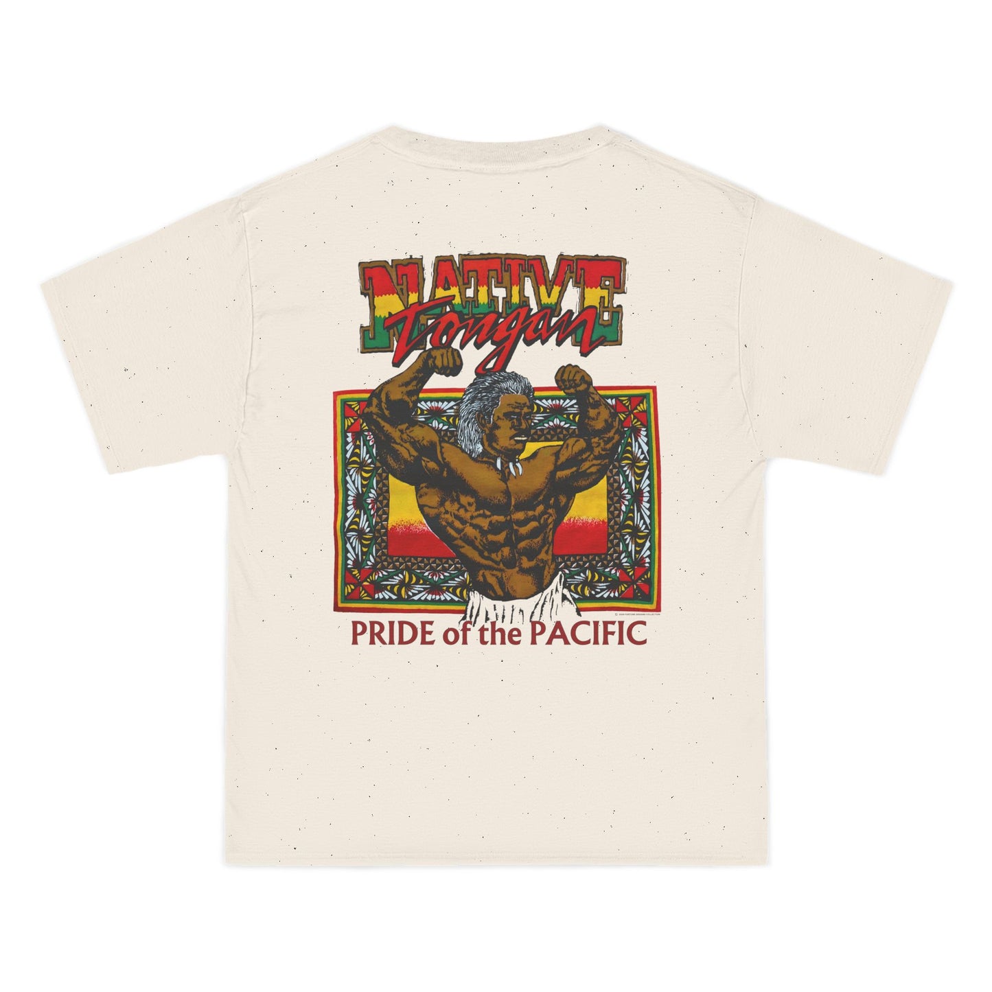 Local Strength Native Tongan Pride of the Pacific Vintage Designs 90s New Print Beefy-T®  Short-Sleeve T-Shirt