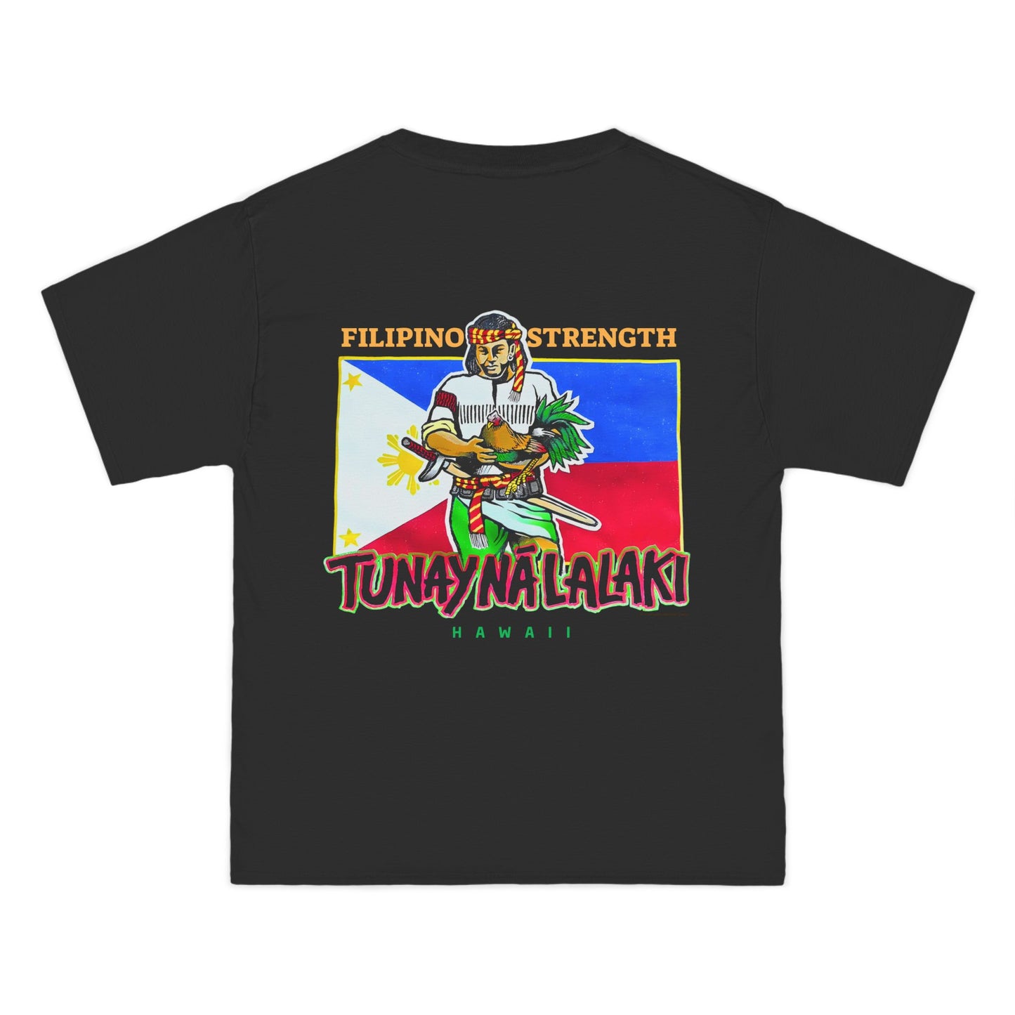 Filipino Strength Tunay Na Lalaki Filipino Strength Hawaii Vintage Design 90s New Print Beefy-T®  Short-Sleeve T-Shirt