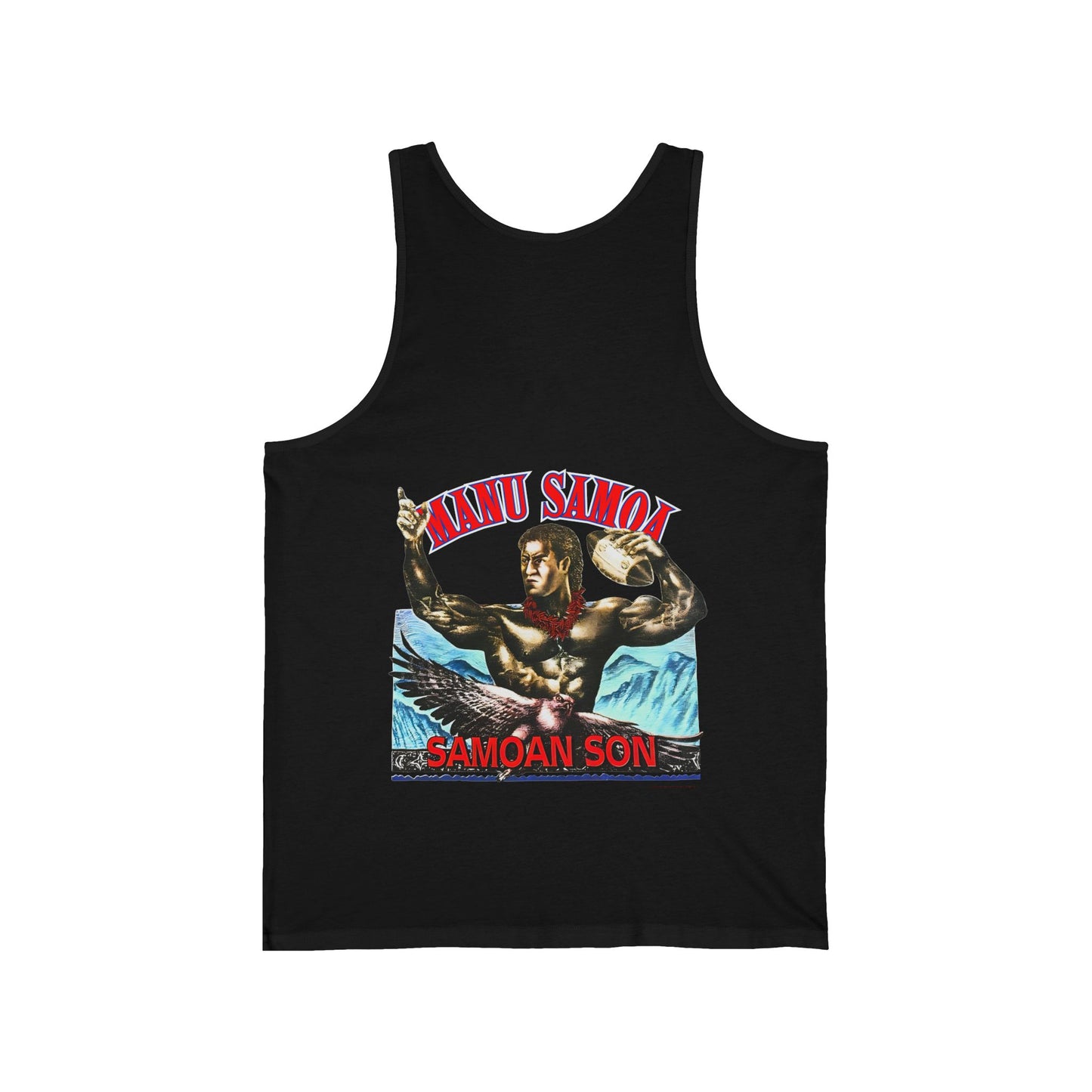 Samoan Strength Manu Samoa Samoan Son Vintage 90s Design New Print Unisex Jersey Tank
