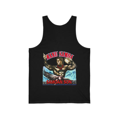Samoan Strength Manu Samoa Samoan Son Vintage 90s Design New Print Unisex Jersey Tank