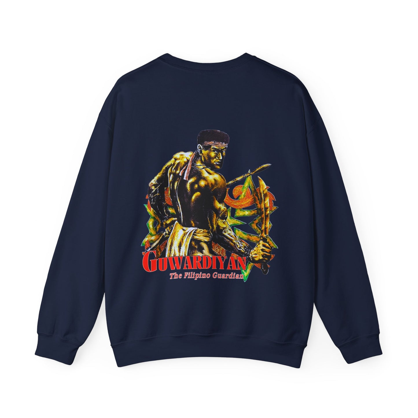 Filipino Strength The Filipino Guardian Guwardiyan Vintage Design 90s New Print Unisex Heavy Blend™ Crewneck Sweatshirt