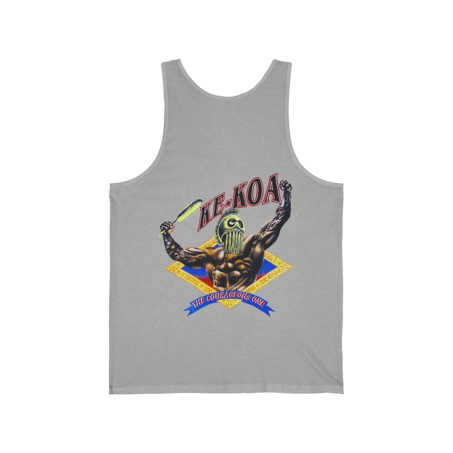 Hawaiian Strength The Courageous One Ke-Koa Vintage Design 90s New Print Unisex Jersey Tank