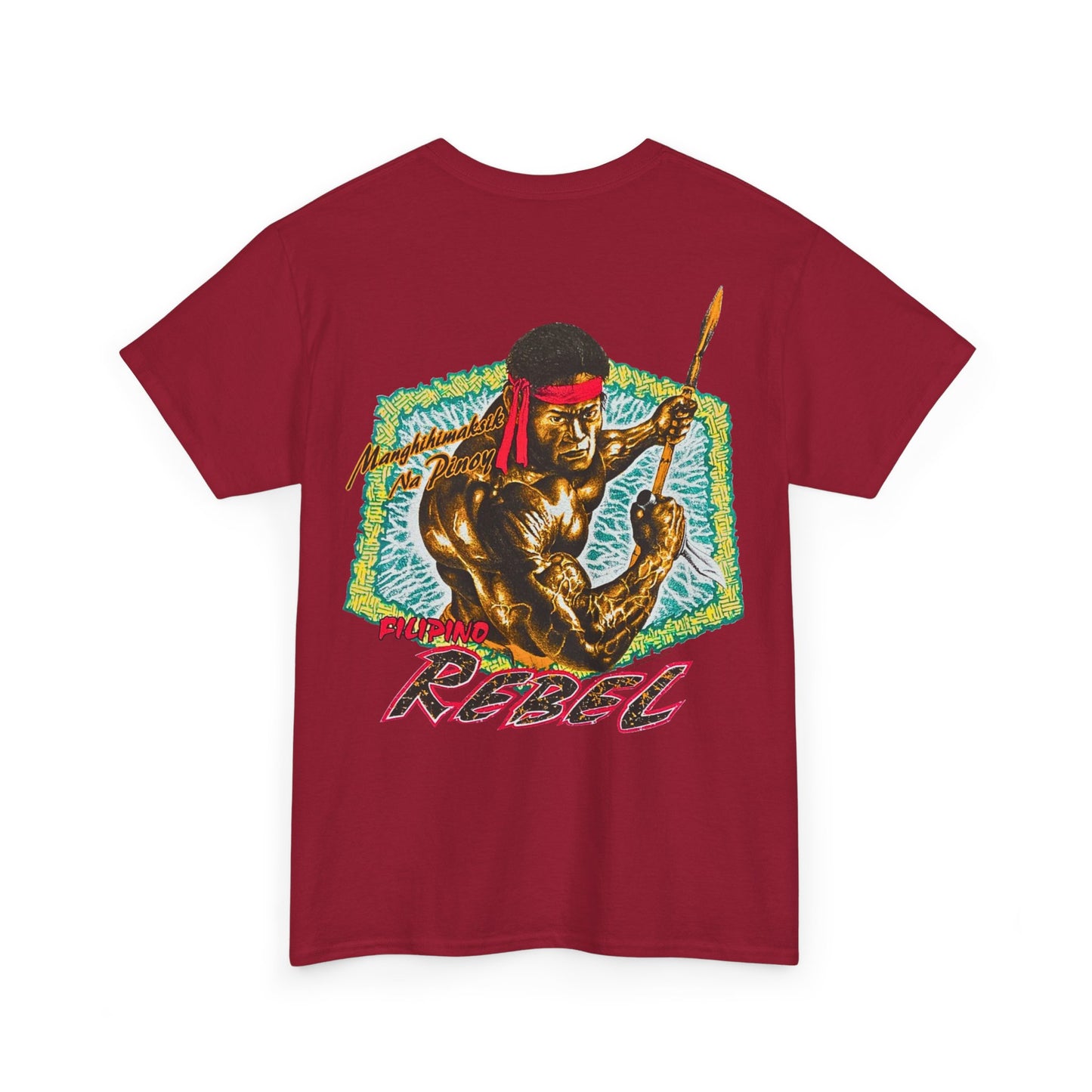 Filipino Strength Filipino Rebel Manghihimaksik Na Pinoy Vintage Design 90s New Print T-shirt Unisex Heavy Cotton Tee