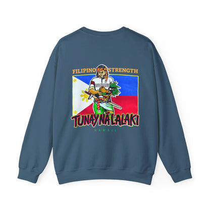 Filipino Strength Tunay Na Lalaki Filipino Strength Hawaii Vintage Design 90s New Print Unisex Heavy Blend™ Crewneck Sweatshirt
