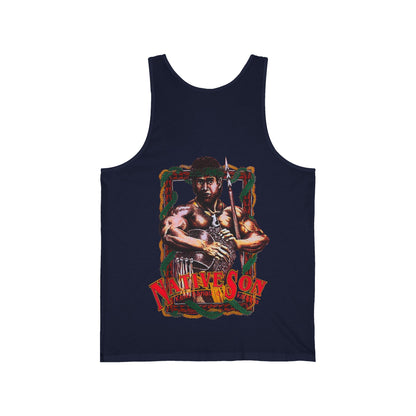 Hawaiian Strength Native Son Keiki Hanau o Ka'aina Vintage Design 90s New Print Unisex Jersey Tank