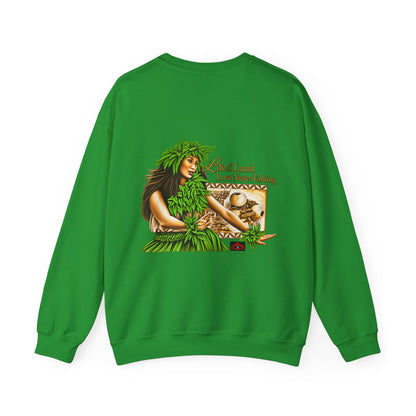 Hawaiian Strength Life of the Land Love Never Ending Unisex Heavy Blend™ Crewneck Sweatshirt