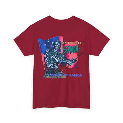 Samoan Strength Proud of Samoa Amio Lelei Vintage Design 90s New Print Unisex Heavy Cotton Tee
