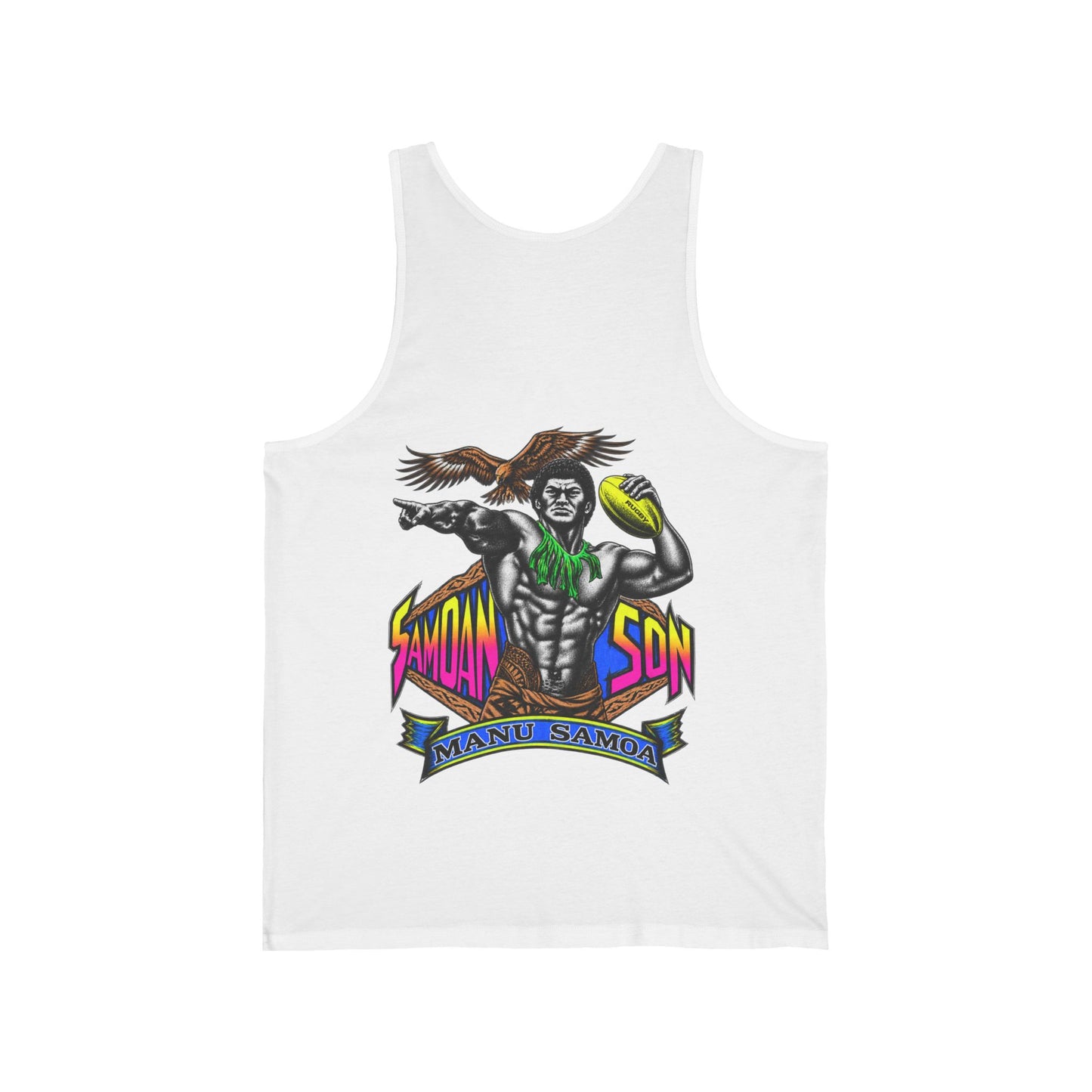 Samoan Strength Samoan Son Manu Samoa Unisex Jersey Tank