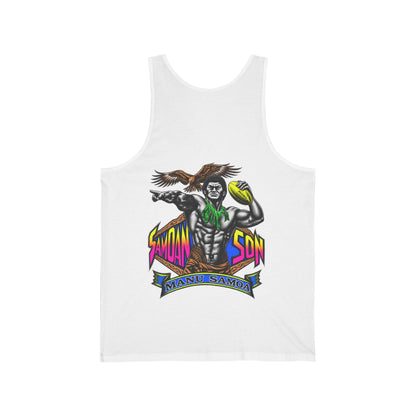 Samoan Strength Samoan Son Manu Samoa Unisex Jersey Tank