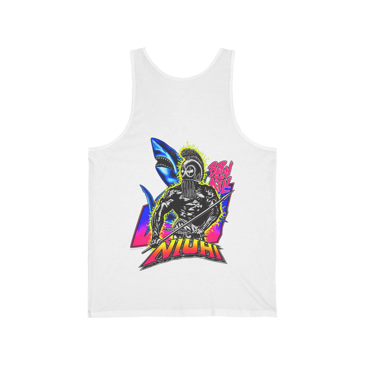 Hawaiian Strength Niuhi Born To Kill Unisex Jersey Tank