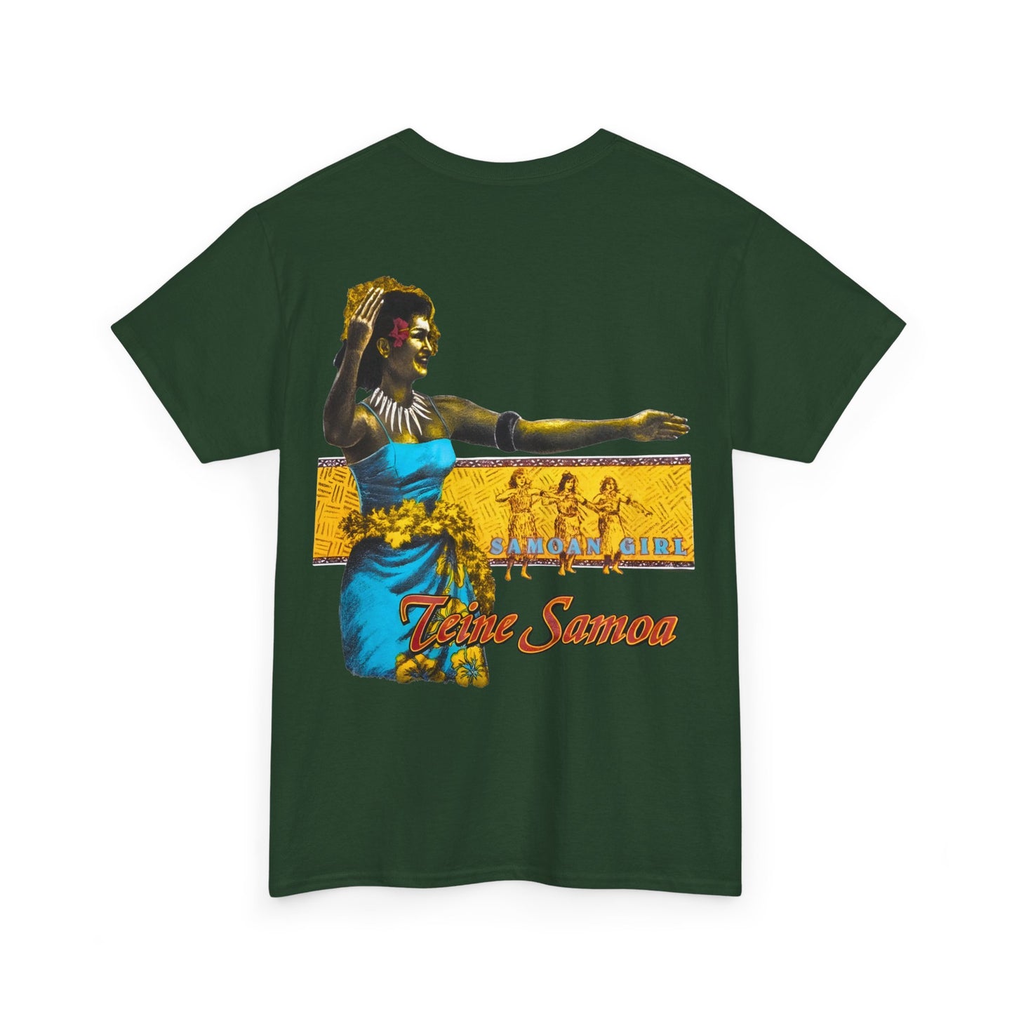 Samoan Strength Samoan Girl Teine Samoa Shirt Vintage Design 90s New Print T-shirt Unisex Heavy Cotton Tee